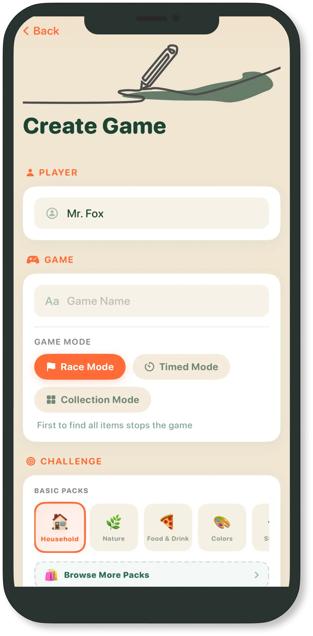 Create a game